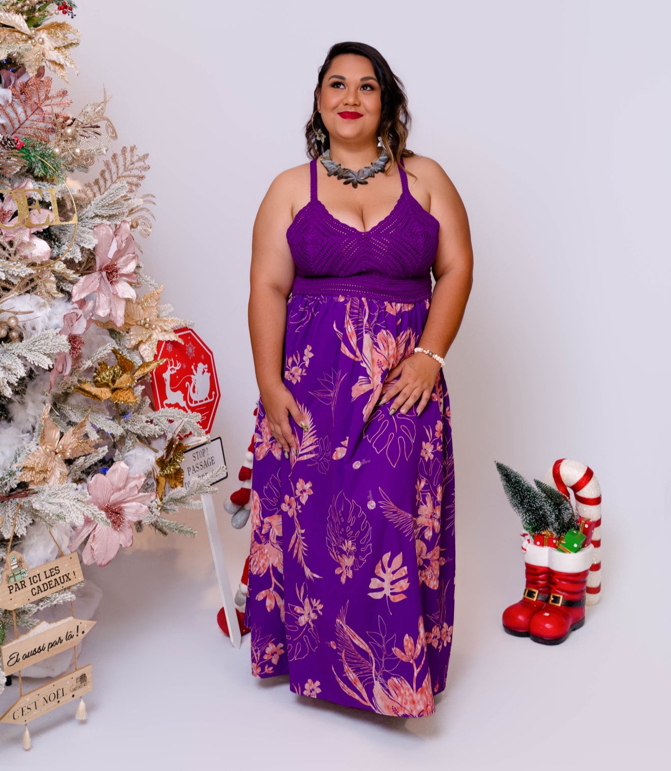 Robe Top crochet - doré