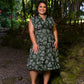 Mao collar dress